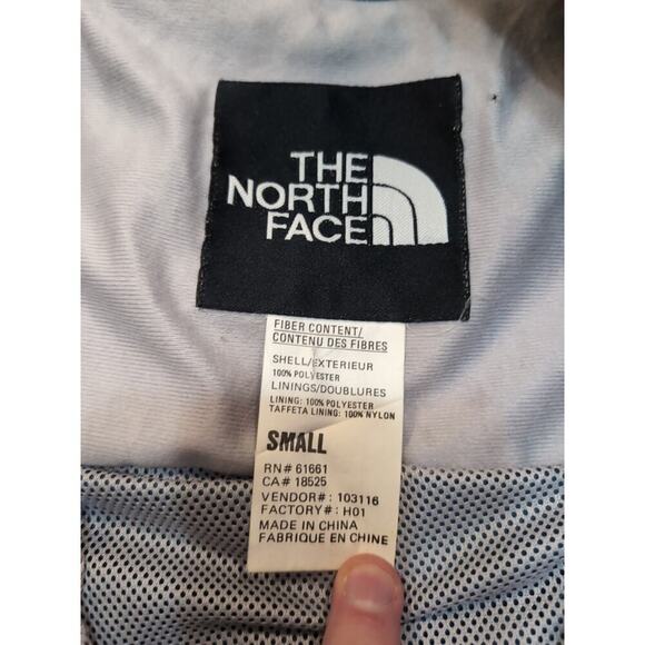 VTG 90s The North Face Ski Jacked Mens S Hooded Full Zip Green Red Black - Picture 5 of 10